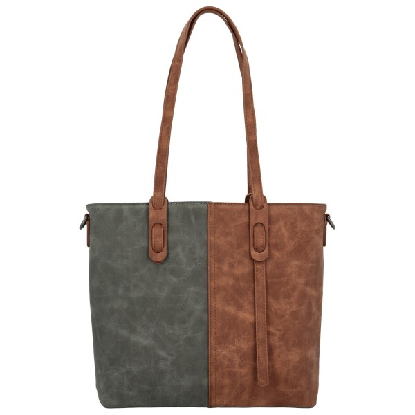 Trendy dámská kabelka na rameno MaxFly Ritta, šedá