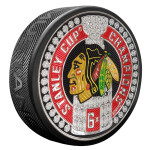 Mustang Puk Chicago Blackhawks NHL Stanley Cup Dynasty Puck Design Trimflexx