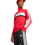 Dětská tepláková souprava adidas Seasonal Essentials Tiberio 3-Stripes Tricot červená/černá JI6214 128 cm