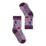 Dětské merino ponožky SMARTWOOL Kids' Hike Light Cushion Critter Cache C, Purple Dawn velikost: 29-32 (M)