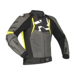 Moto bunda Richa Stradale fluo žluto/šedá kožená - 52