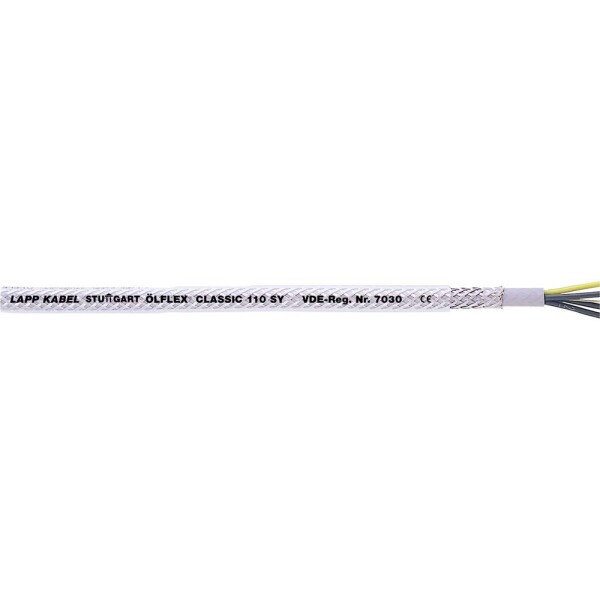 LAPP ÖLFLEX® CLASSIC 110 SY 1125802/500 řídicí kabel 2 x 0.75 mm², 500 m, šedá, transparentní