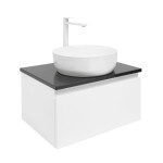 Koupelnová skříňka s krycí deskou SAT B-WAY 59x30x45 cm bílá lesk BWAY60WTKUB BWAY60WTKUB
