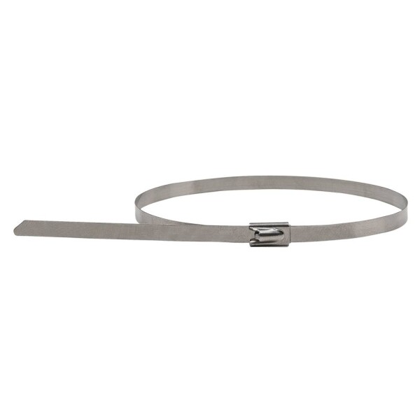 KS Tools 115.1594 Elektrikářská zadrhovací páska s kuličkovým uzávěrem 4,6 x 500 mm, 100 ks