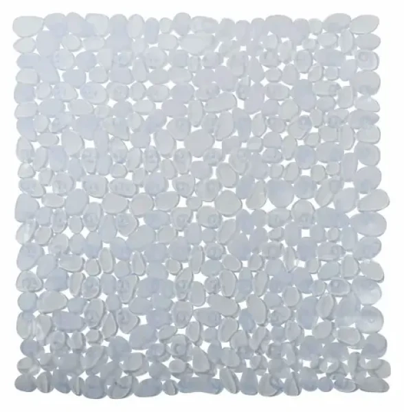 MSV protiskluzová podložka do sprchy GALETS průhledná / PVC / 53 x 53 cm