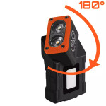 LED čelovka s magnetem a nabíjecí stanicí