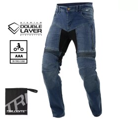 Moto kalhoty Trilobite Parado doublelayer Aaa slim fit men jeans blue level 2 (prodloužené) - 40 / modrá