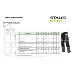 Kalhoty pracovní do pasu HEAVYLINE, S/48, STALCO PERFECT