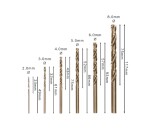 6-dílná sada kobaltových vrtáků do kovu HSS-Co Bosch Robust Line 2-8 mm (2 607 019 924)
