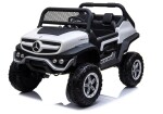 Mamido Dětské elektrické autíčko Mercedes Unimog 4x4 bílé