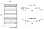 MEXEN/S - Helios radiátor + topná tyč 800 x 600 mm, 600 W, antracit W103-0800-600-2600-66
