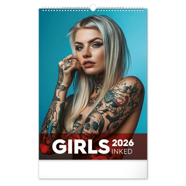 Nástěnný kalendář Inked Girls 2026