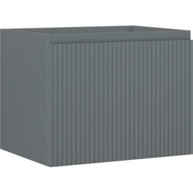 MEXEN/S - Rivel koupelnová skříňka pod umyvadlo 60, 1 šuplík, reliéf , grafit mat 91A20-06047-1-BF66