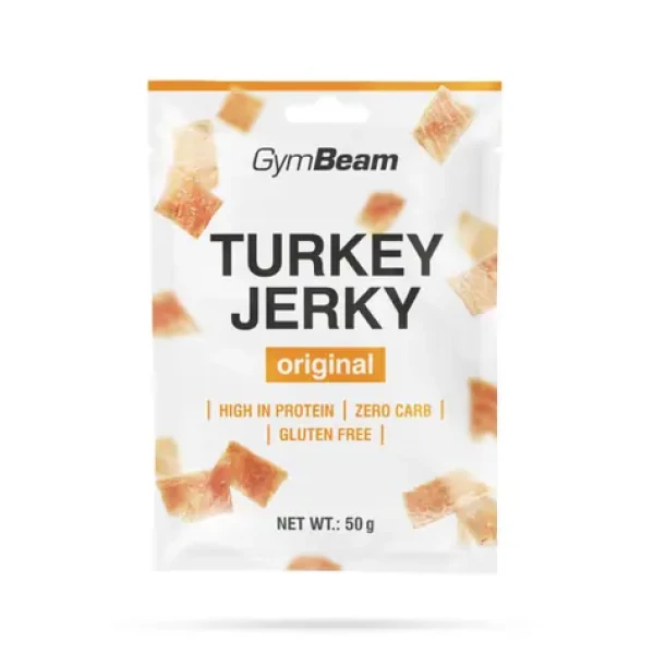 Sušené maso Turkey Jerky - GymBeam (originál, 50 g) (59179-1-50g-original)