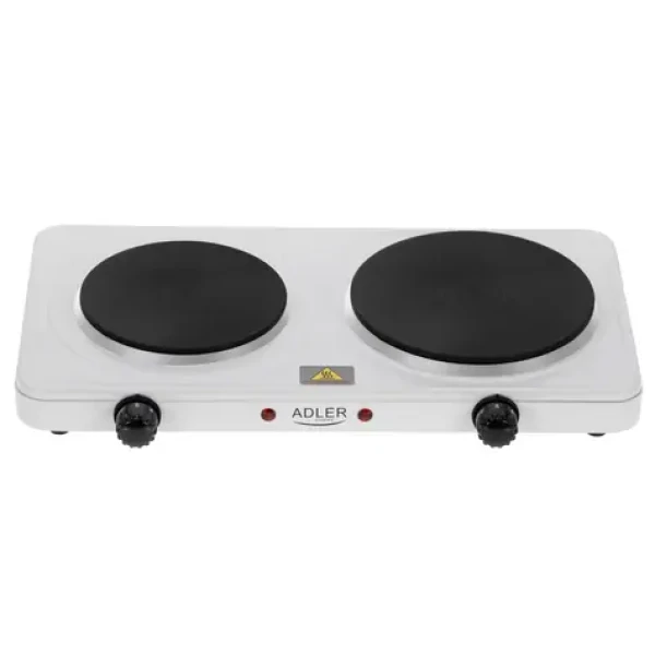 Adler AD 6520 bílá / Vařič / 2500W / 185 mm + 155mm plotna (AD 6520)