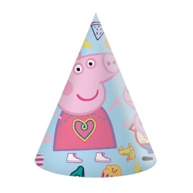 Čepička papírová 16cm, 6ks - Peppa Pig