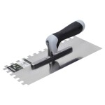 Hladítko nerezové, 280 x 130 mm 10 x 10 zubů, dvousložková rukojeť, STALCO PERFECT