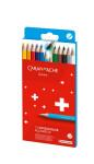 Caran D'ache Swisscolor akvarelové pastelky 12 barev, kartonová