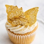 Dortisimo Nejedlá dekorace stříbrno-zlatá Motýlci (12 ks)