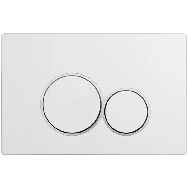 CERANO - Ovládací tlačítko splachování Duo k WC modulu Profi - ABS - bílá CER-8050BD80360