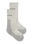 Pánské merino turistické ponožky ICEBREAKER Mens Hike+ Light Crew, Blizzard Heather/Alloy velikost: 42-44 (M)