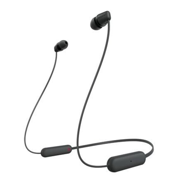 SONY WIC100B.CE7 černá / Bezdrátová sluchátka do uší s mikrofonem / Bluetooth / 25h (WIC100B.CE7)