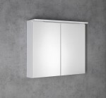 AQUALINE - KAWA STRIP galerka s LED osvětlením 80x70x22cm, bílá WGL80S