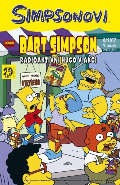 Bart Simpson Radioaktivní Hugo akci