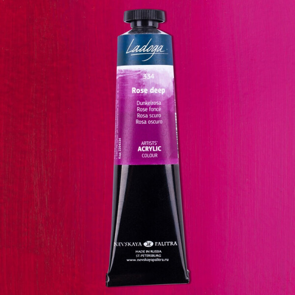 Nevskaya Palitra Ladoga 2204334 Akrylová barva 46 ml, růžová tmavá 334