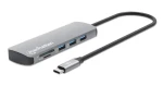 Manhattan 190459 šedá / Dokovací stanice USB-C / HDMI 4K/60Hz / PD 100W / RJ-45 (190459)