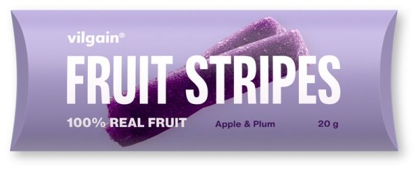 Vilgain Fruit Stripes – jablko & švestka 20 g