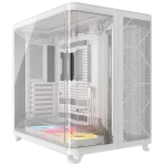 Corsair AIR 5400 LX-R RGB bílá / E-ATX / 3x USB-C / 3x 120mm / bez zdroje / průhledná bočnice (CC-9011321-WW)