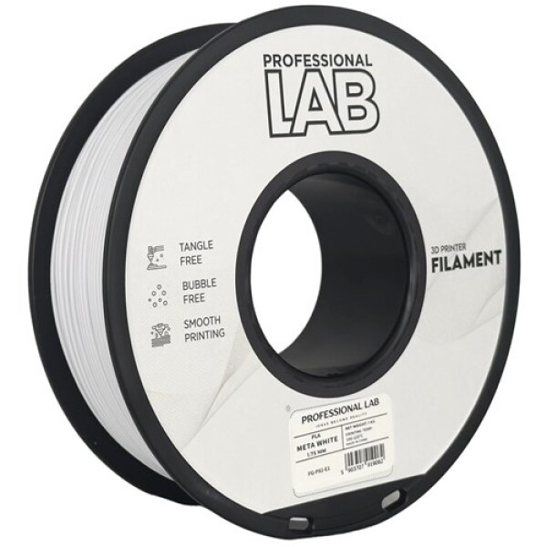 Filament PLA Professional LAB - Lesklý bílý, 1kg