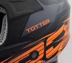Motokrosová helma Xrc Totter blk/grey/orange - XS / černá