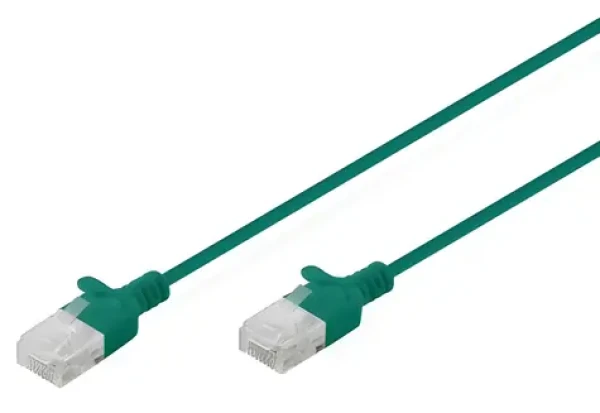 Digitus CAT 6 U-UTP Slim 5m zelená / Patch kabel / U-UTP / 250 MHz / LSZH (DK-1618-050S-G)