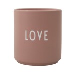 DESIGN LETTERS Porcelánový hrnek Nude Mom/Love 300 ml, béžová barva, porcelán