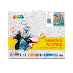 Antistresové omalovánky TSvetnoy TSvetnoy, LG061e, Diamond painting - diamantové malování, 40 x 50 cm, Přístav ve městě