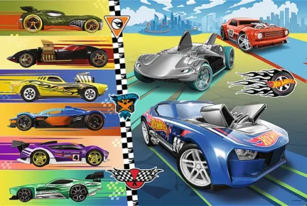Trefl - Puzzle - Autíčka Hot Wheels MAXI
