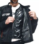 Moto bunda Dainese Air Frame 3 Tex černo/fluo červená - 54
