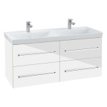 VILLEROY & BOCH - Avento Umyvadlová skříňka, 118x51x45 cm, 4 zásuvky, Crystal White A89300B4