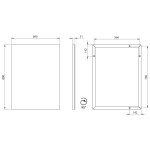 SAPHO - AROWANA zrcadlo v rámu 60x80cm, chrom AW6080