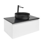 Koupelnová skříňka s krycí deskou SAT B-WAY 79x30x45 cm bílá lesk BWAY80WZUB BWAY80WZUB