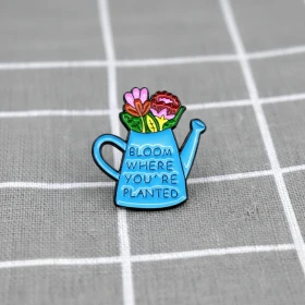 Pinarna.cz Konvička s kytičkami - Bloom where you´re planted / Rozvíjej se tam, kde právě jsi