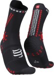 Běžecké kompresní ponožky Compressport Pro Racing Socks v4.0 Trail BLACK/RED Velikost: EU