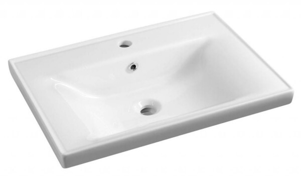 AQUALINE - SAVA 70 keramické umyvadlo nábytkové 70x46cm, bílá 2070