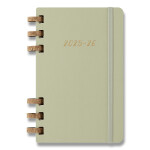 Diář Spiral Moleskine 2025-26 Academic - tvrdé desky - L, světle zelený