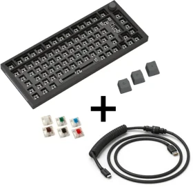 Glorious GMMK Pro Black Phantom / herní klávesnice / mechanická / 75% TKL / Gateron Clear / GPBT klávesy / RGB (GABU-468)
