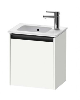 DURAVIT - Ketho.2 Umyvadlová skříňka 44x41x29 cm, 1 dvířka, panty vlevo, matná bílá K25060L18180000