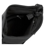 Trendy dámská koženková crossbody kabelka Bree, černá