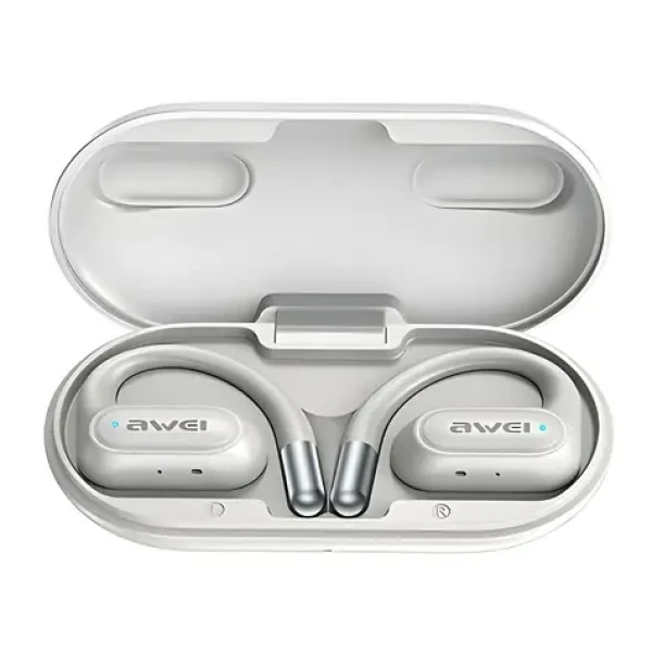 Awei T93+ bílá / Bezdrátová sluchátka / OWS / Bluetooth 5.3 / výdrž 40h / dobíjecí pouzdro (T93)